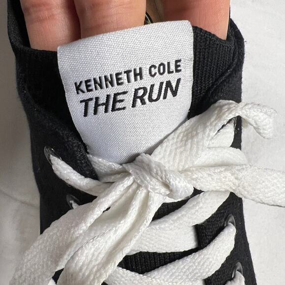 Kenneth Cole The Run Canvas Sneaker Shoe Black Inner Sock Mens Size 11 main image 11